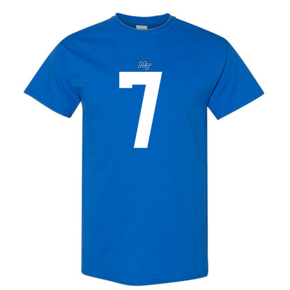 MTSU - NCAA Football : Zeke Rankin - Royal Replica Shersey Short Sleeve T-Shirt