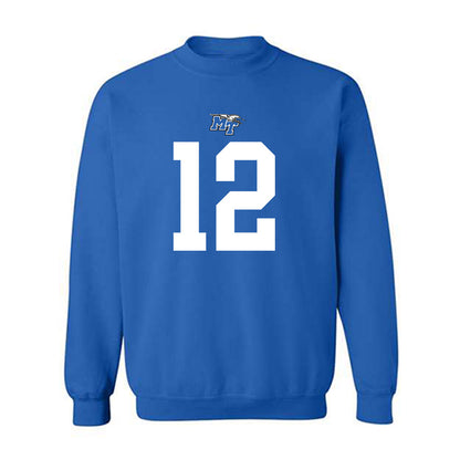 MTSU - NCAA Football : Jalen Davis - Royal Replica Shersey Sweatshirt