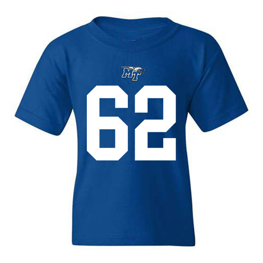 MTSU - NCAA Football : Simon Wilson - Royal Replica Shersey Youth T-Shirt