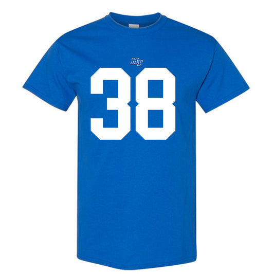 MTSU - NCAA Football : ZaBrien Harden - Royal Replica Shersey Short Sleeve T-Shirt