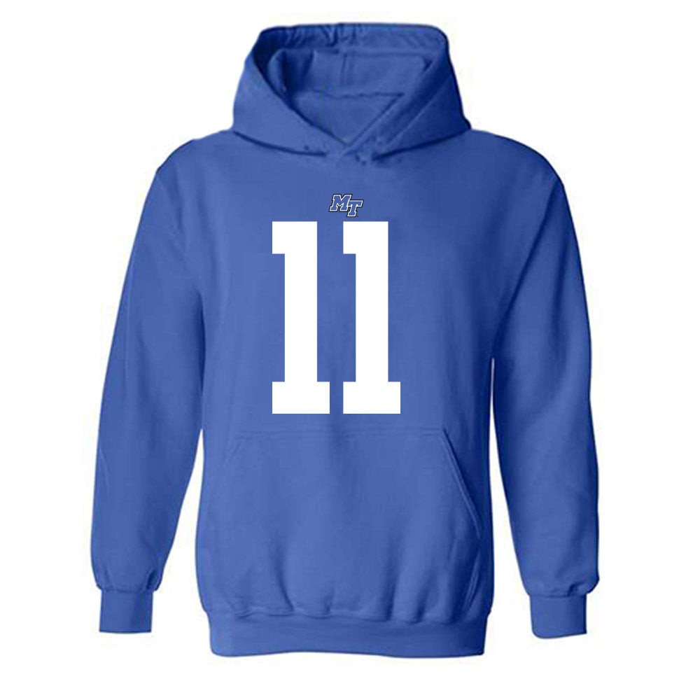 MTSU - NCAA Football : Nicholas Vattiato - Replica Shersey Hooded Sweatshirt