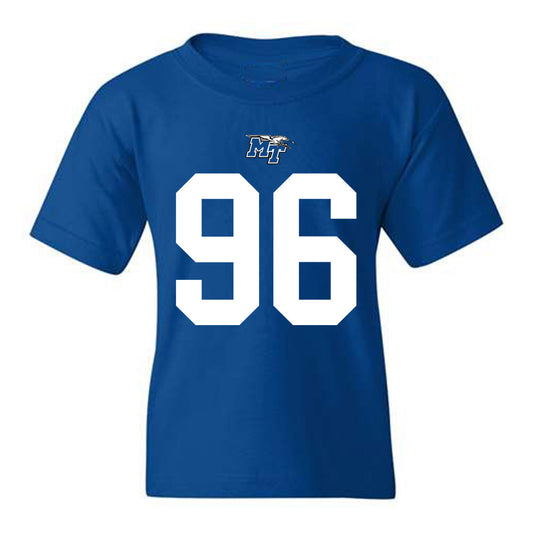 MTSU - NCAA Football : Kasey Bonds - Royal Replica Shersey Youth T-Shirt