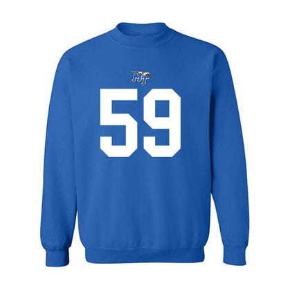 MTSU - NCAA Football : Jacob Jackson - Royal Replica Shersey Sweatshirt