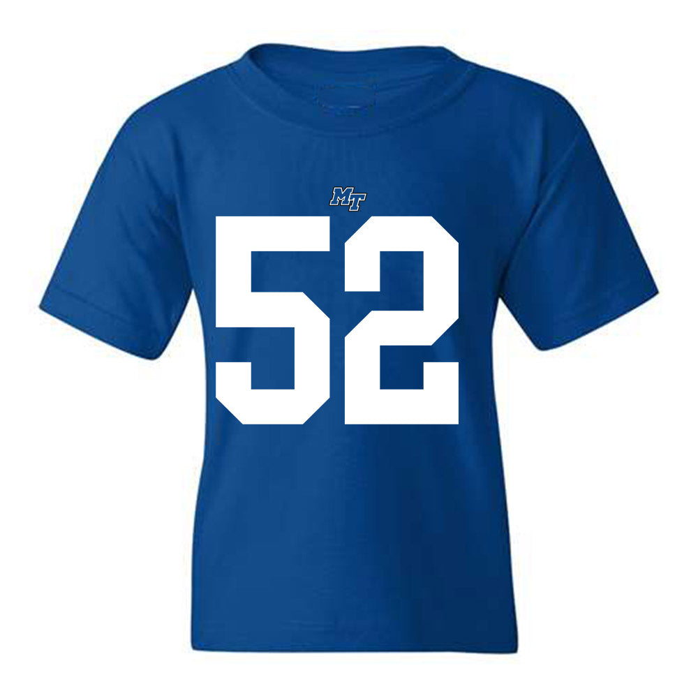 MTSU - NCAA Football : Muaaz Byard - Royal Replica Shersey Youth T-Shirt