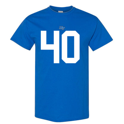 MTSU - NCAA Football : Anthony Bynum - Royal Replica Shersey Short Sleeve T-Shirt