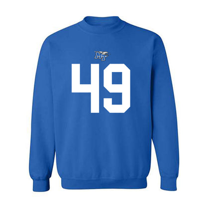 MTSU - NCAA Football : James Stewart II - Royal Replica Shersey Sweatshirt