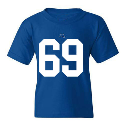 MTSU - NCAA Football : Brody Butler - Royal Replica Shersey Youth T-Shirt