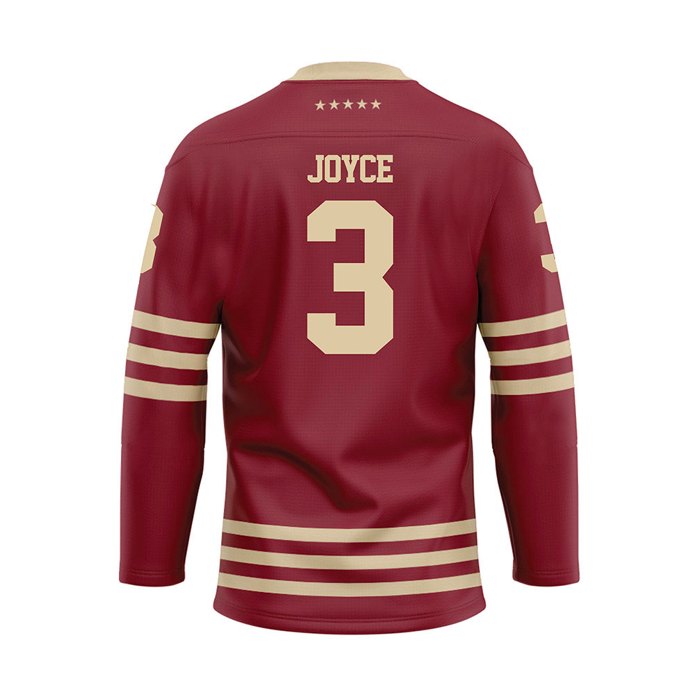 Boston College - NCAA Men's Ice Hockey : Nolan Joyce - Maroon Ice Hockey Jersey
