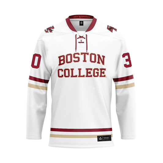 Boston College - NCAA Women's Ice Hockey : Bella Pomarico - White Jersey