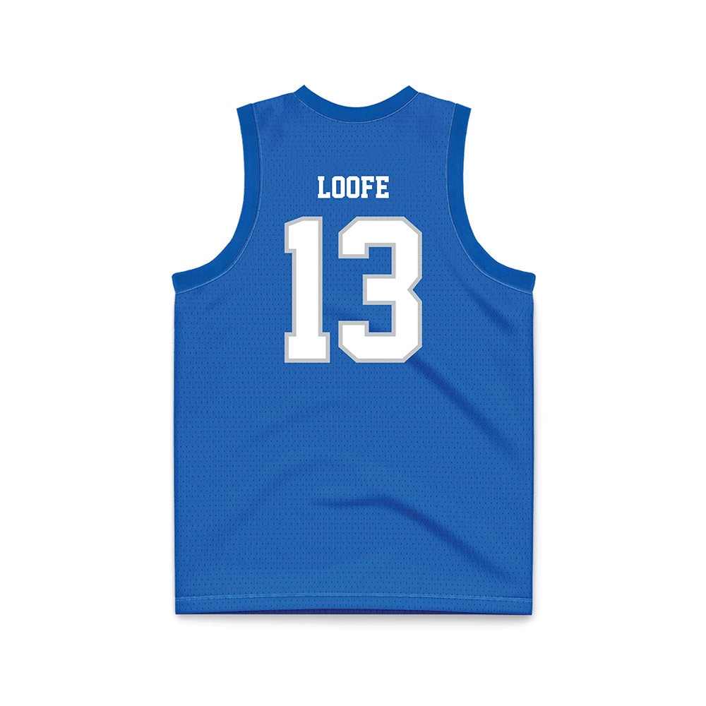 MTSU - NCAA Men's Basketball : Chris Loofe - Blue Basketball Jersey