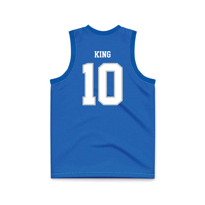 MTSU - NCAA Men's Basketball : Elias King - Blue Basketball Jersey
