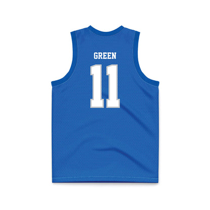 MTSU - NCAA Men's Basketball : Tre Green - Basketball Jersey Blue