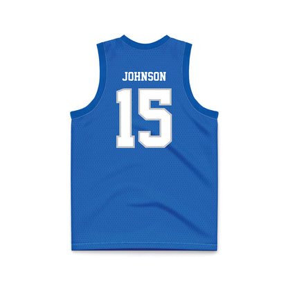MTSU - NCAA Men's Basketball : Jacob Johnson - Blue Basketball Jersey