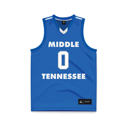 MTSU - NCAA Men's Basketball : Isiah Lightsy - Blue Basketball Jersey