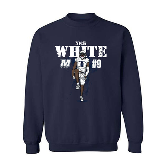 Monmouth - NCAA Football : Nicholas White - Caricature Sweatshirt