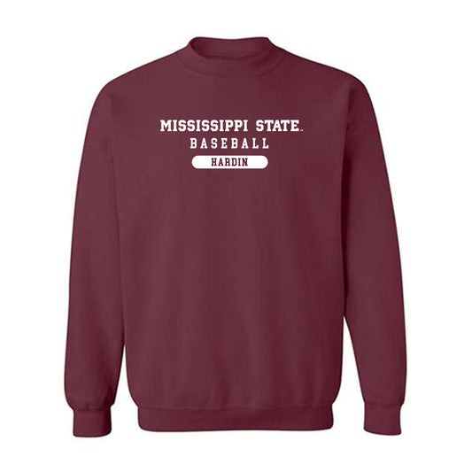 Mississippi State - NCAA Baseball : Tyson Hardin - Crewneck Sweatshirt Classic Shersey