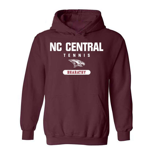 NCCU - NCAA Men's Tennis : Naresh Bharathy - Classic Shersey Hooded Sweatshirt