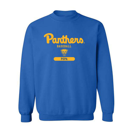 Pittsburgh - NCAA Baseball : Dom Popa - Crewneck Sweatshirt Classic Shersey