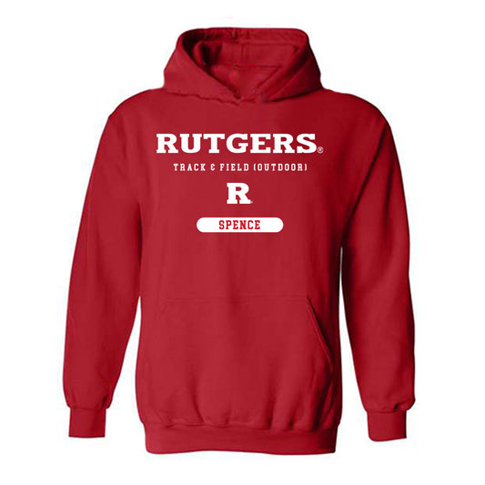 Rutgers - NCAA Women's Track & Field (Outdoor) : Kaila Spence - Hooded Sweatshirt Classic Shersey