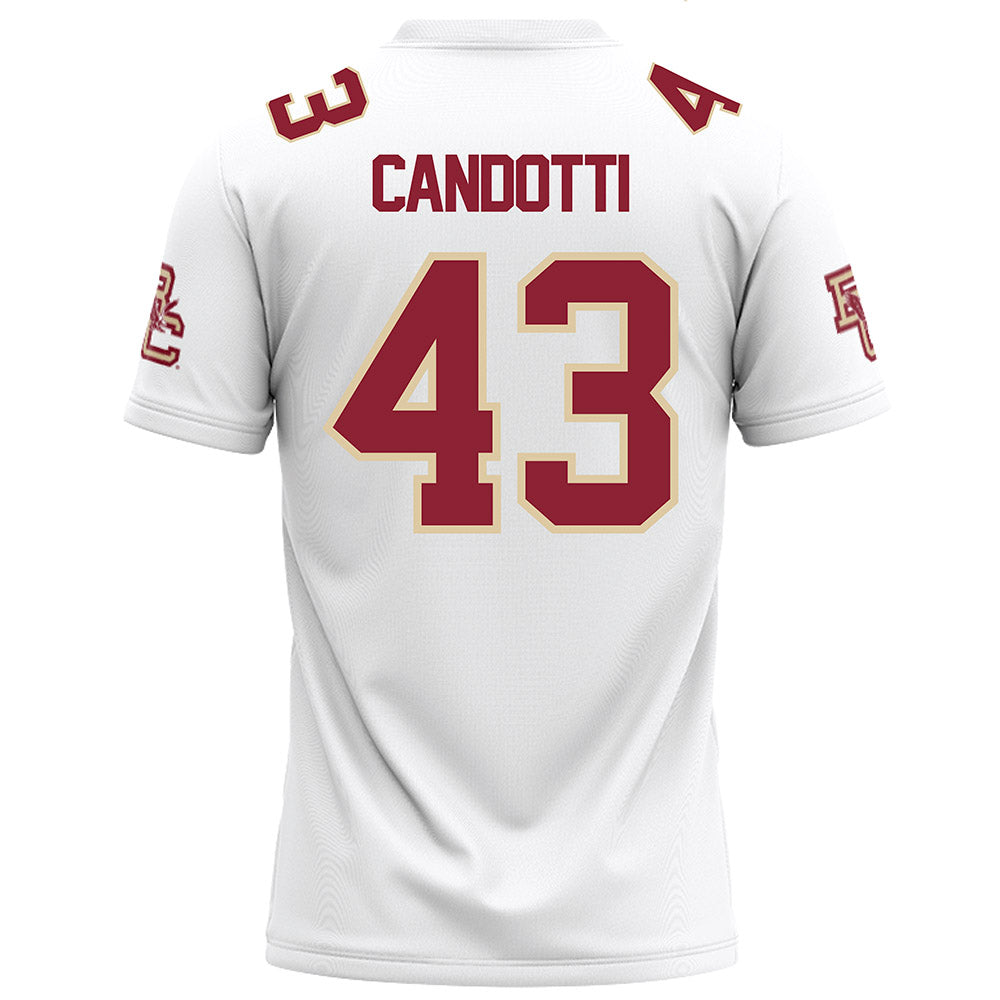 Boston College - NCAA Football : Sam Candotti - White Jersey