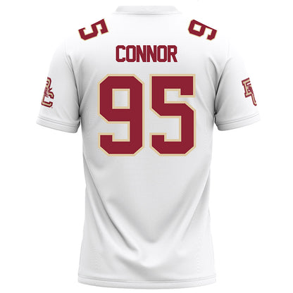 Boston College - NCAA Football : Liam Connor - White Jersey