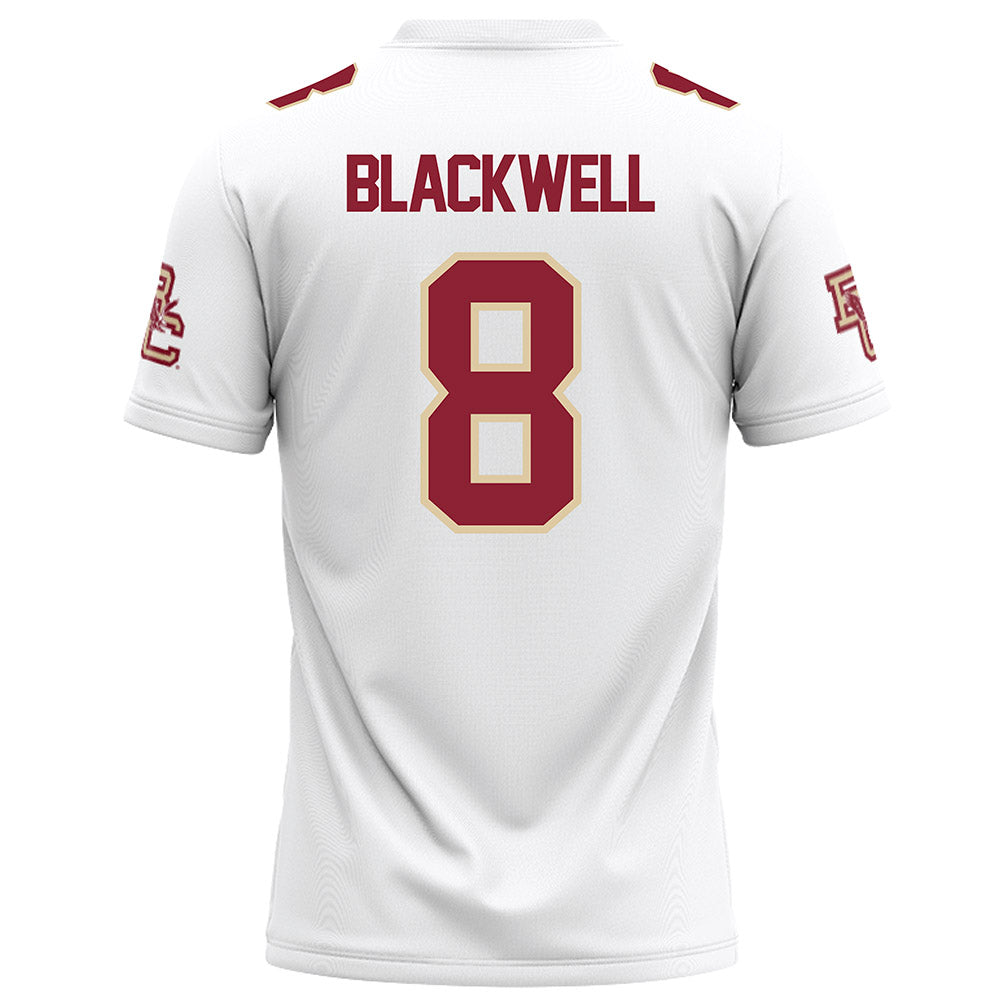 Boston College - NCAA Football : Jaylen Blackwell - White Jersey