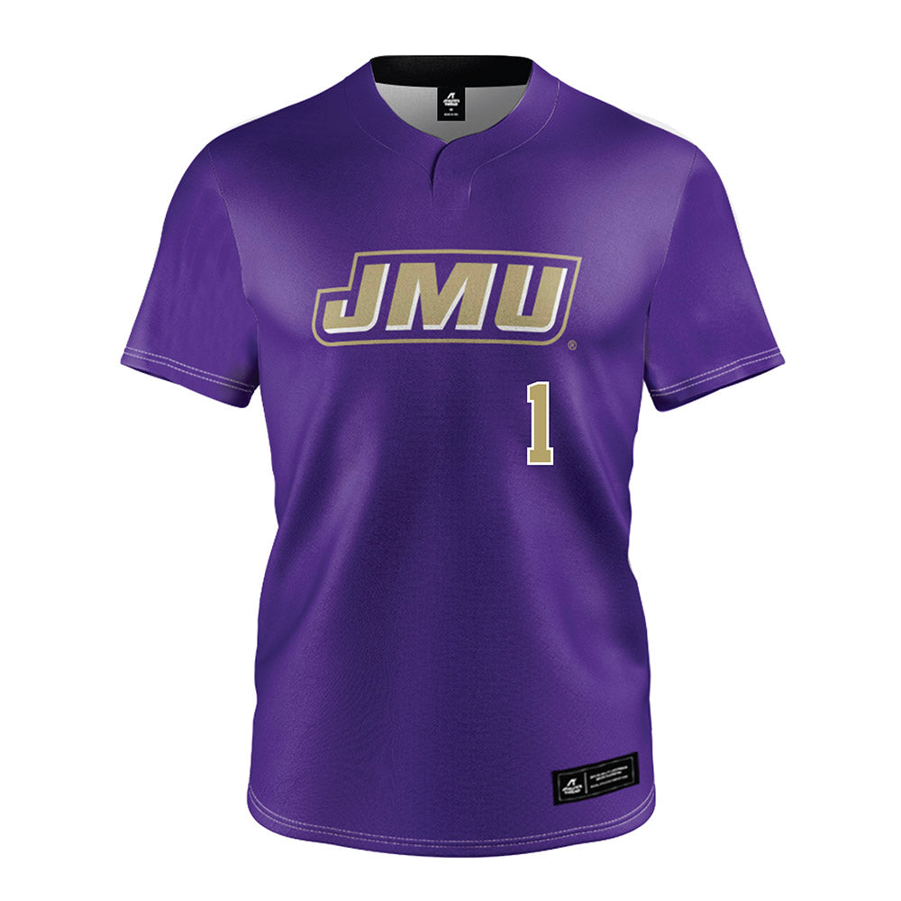 JMU - NCAA Softball : Kirsten Fleet - Purple Softball Jersey