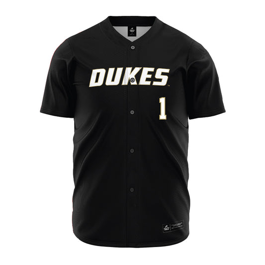 JMU - NCAA Softball : Kirsten Fleet - Black Softball Jersey