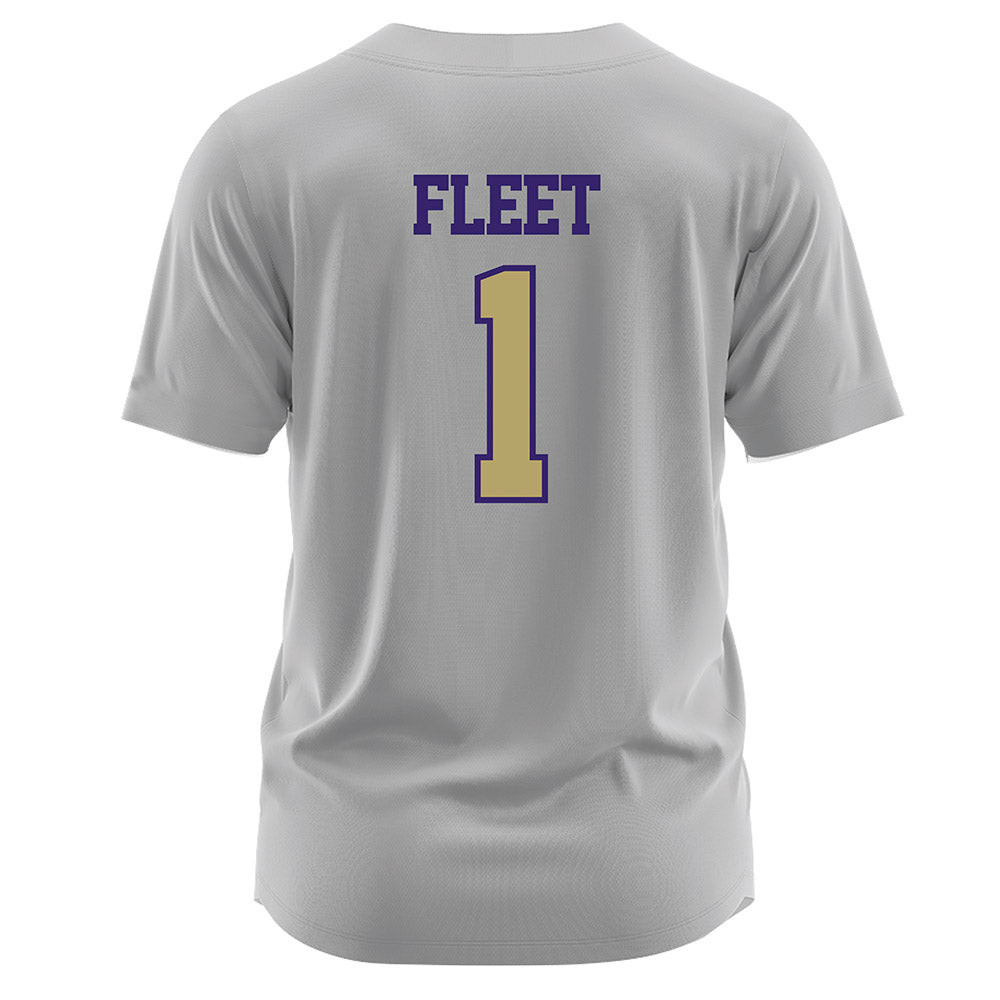 JMU - NCAA Softball : Kirsten Fleet - Grey Softball Jersey