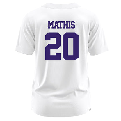 JMU - NCAA Softball : Kk Mathis - White Softball Jersey