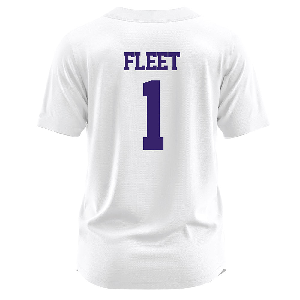 JMU - NCAA Softball : Kirsten Fleet - White Softball Jersey