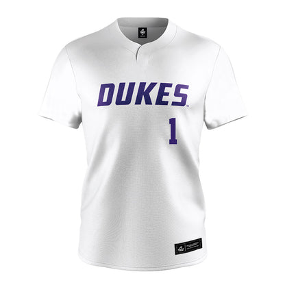 JMU - NCAA Softball : Kirsten Fleet - White Softball Jersey