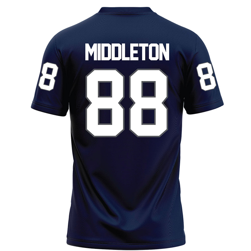 Monmouth - NCAA Football : Marcus Middleton - Blue Jersey