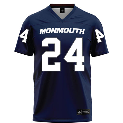 Monmouth - NCAA Football : John England - Blue Jersey