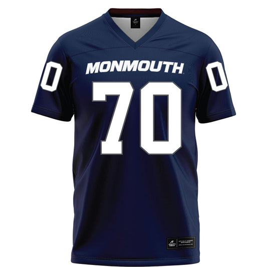 Monmouth - NCAA Football : Greyson Brockriede - Blue Jersey