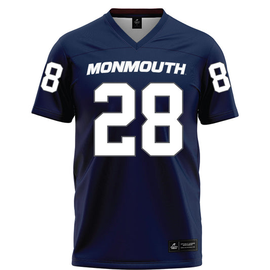 Monmouth - NCAA Football : Jamir Barnes - Blue Jersey