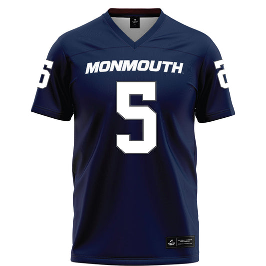 Monmouth - NCAA Football : Dymere Miller - Blue Jersey