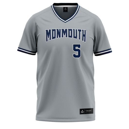 Monmouth - NCAA Baseball : Austin Denlinger - Grey Jersey