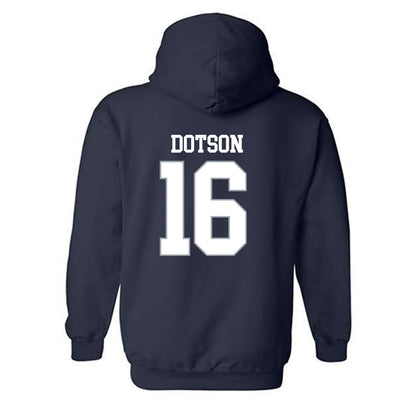 Monmouth - NCAA Football : Jaylen Dotson - Replica Shersey Hooded Sweatshirt