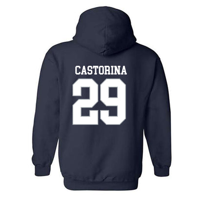 Monmouth - NCAA Football : Austin Castorina - Replica Shersey Hooded Sweatshirt