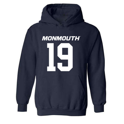 Monmouth - NCAA Football : Owen Bill - Replica Shersey Hooded Sweatshirt