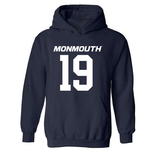 Monmouth - NCAA Football : Owen Bill - Replica Shersey Hooded Sweatshirt