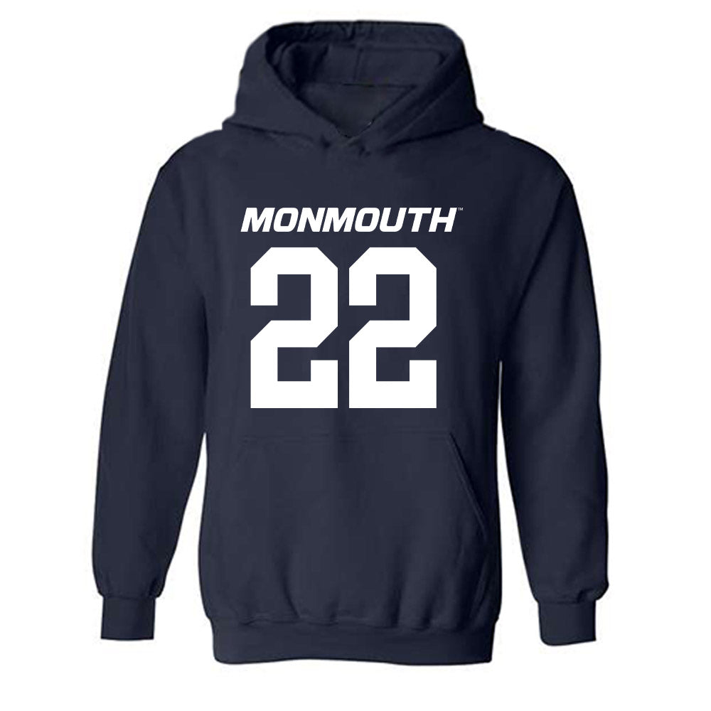 Monmouth - NCAA Football : Ayden Martin - Replica Shersey Hooded Sweatshirt