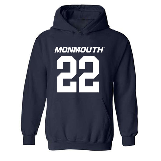 Monmouth - NCAA Football : Ayden Martin - Replica Shersey Hooded Sweatshirt