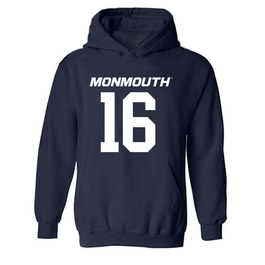 Monmouth - NCAA Football : Jaylen Dotson - Replica Shersey Hooded Sweatshirt
