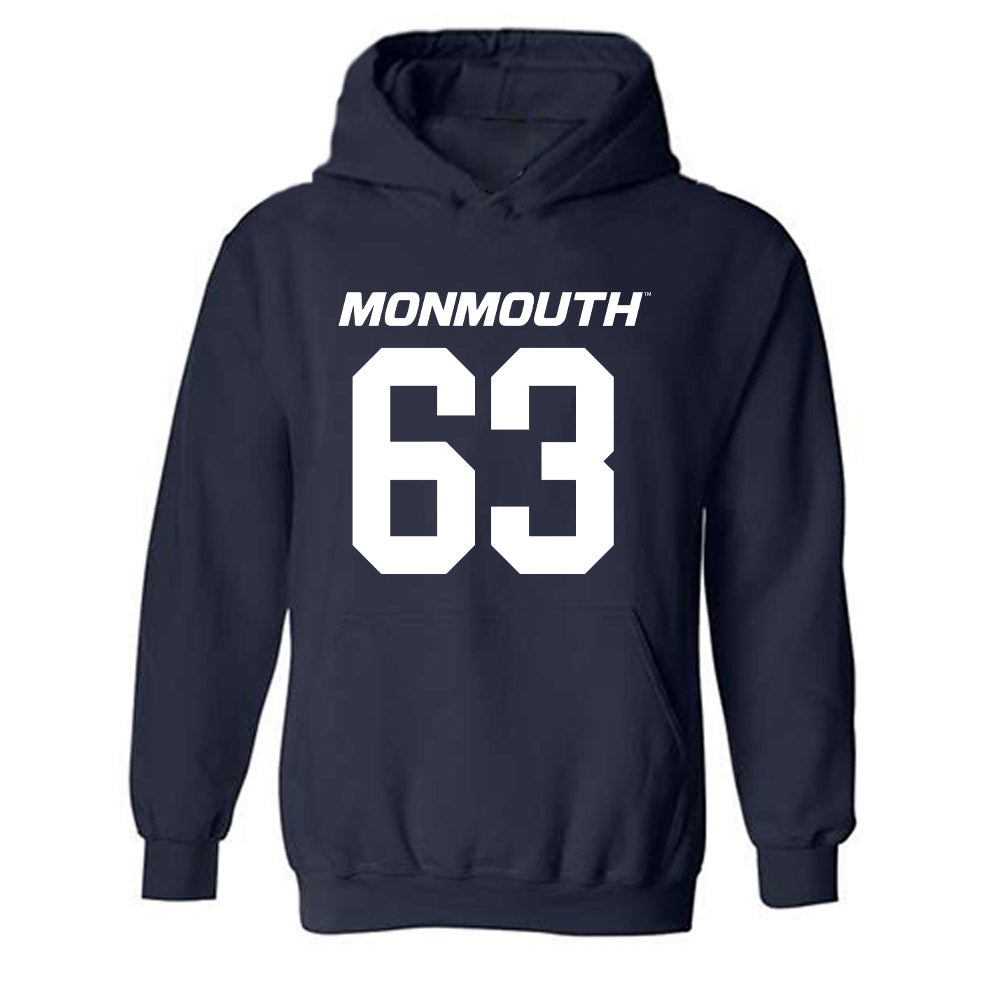 Monmouth - NCAA Football : Daniel Doyle - Replica Shersey Hooded Sweatshirt