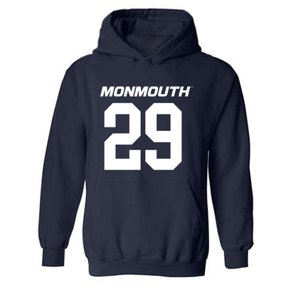 Monmouth - NCAA Football : Austin Castorina - Replica Shersey Hooded Sweatshirt