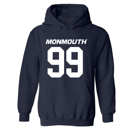 Monmouth - NCAA Football : Patrick Hayden - Replica Shersey Hooded Sweatshirt