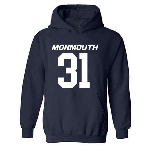 Monmouth - NCAA Football : Dana Johnson - Replica Shersey Hooded Sweatshirt