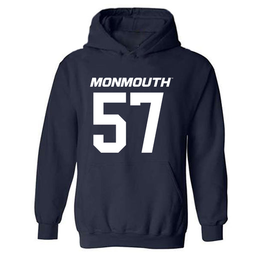 Monmouth - NCAA Football : Bryce Rooks - Replica Shersey Hooded Sweatshirt